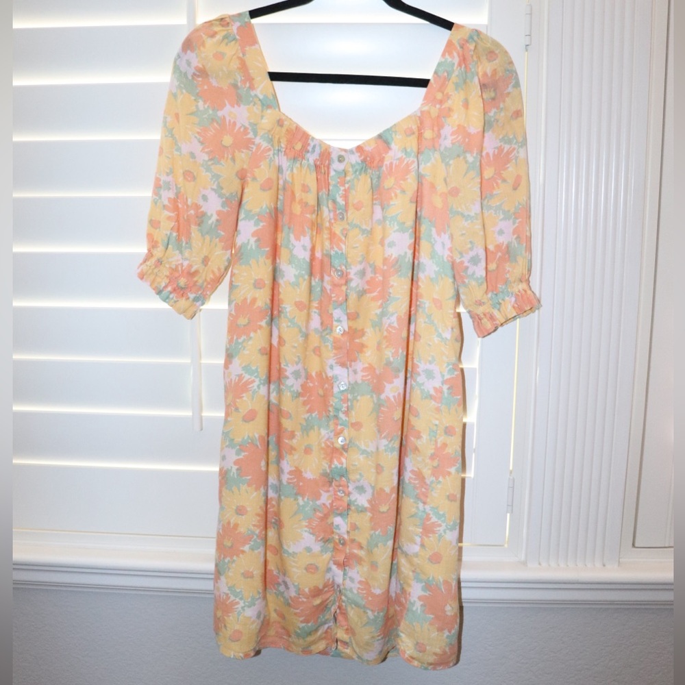 RAILS Isa Daisy Meadow Linen Blend Dress Size XS - Picture 4 of 4